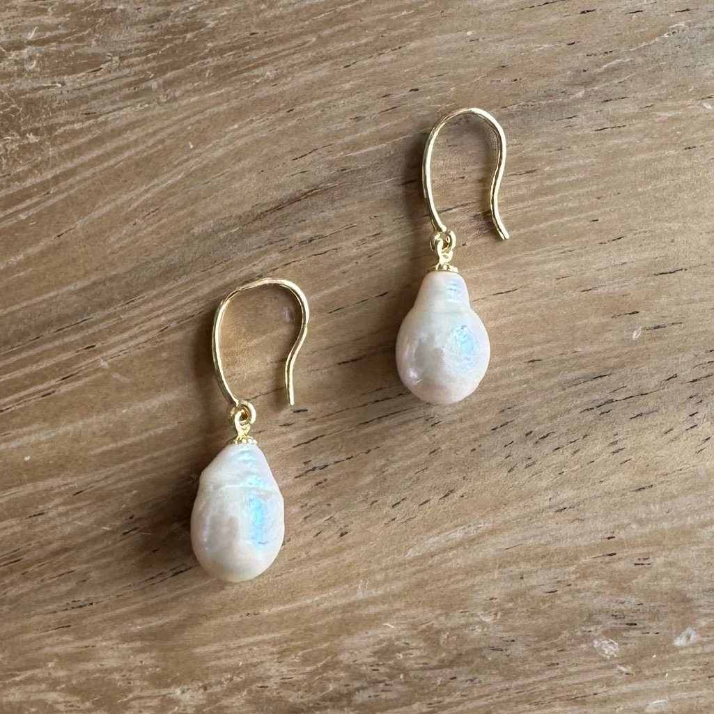 Nwot Polo Ralph Lauren Baroque Pearl Earrings